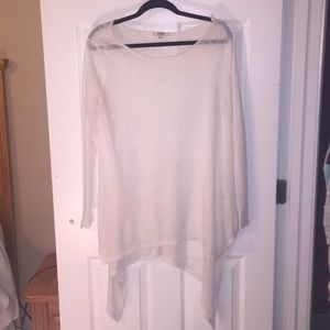 Francesca's: White sheer top